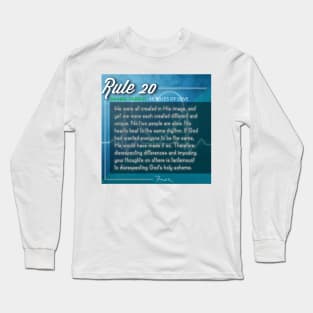 40 RULES OF LOVE - 20 Long Sleeve T-Shirt